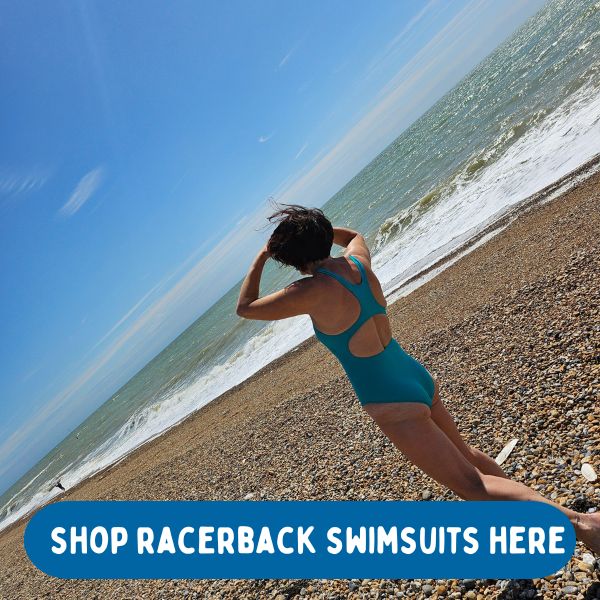 Shop racerback swimsuits here.